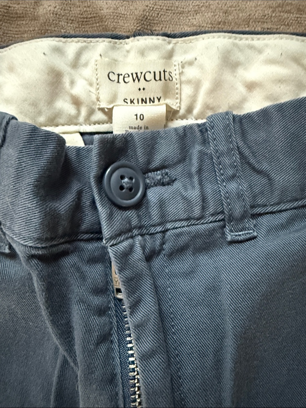 Crewcuts Blue Skinny Kids Pants - Picture 2 of 3